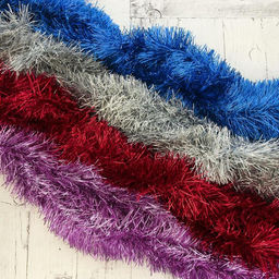 Цена за 10 шт. Мишура Бумеранг d-9 см 200 см, микс