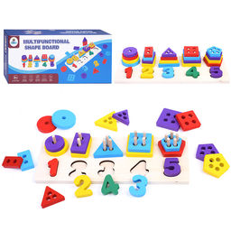 Логика Цвета и фигуры с цифрами в коробке