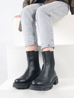 Челси 360.P.21074bl. Черный макс/Байка