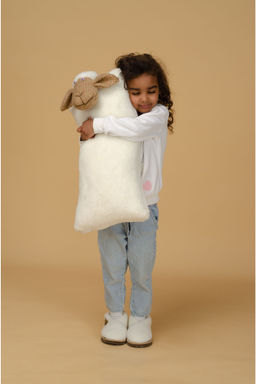 Подушка-игрушка Овечка 30х60 (цвет ВАНИЛЬ)