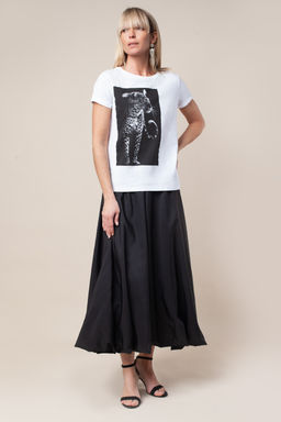 VILATTE / Футболка из премиального хлопка с фотопринтом фото 3