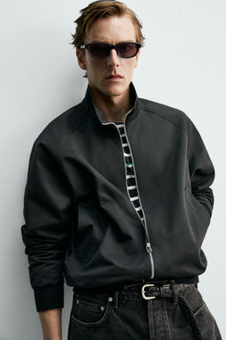 CAZADORA REGULAR FIT ALGOD?N - LANA AARON LEVINE X ZARA / Negro  фото 6