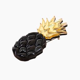 Брошь Ананас Черный