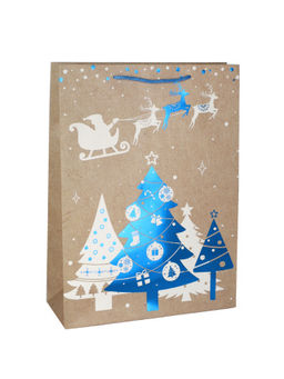 Пакет подарочный 31х42х12см Новый год / 6581ХL /уп 12/300/210 г - ГалеонТрейд фото 4