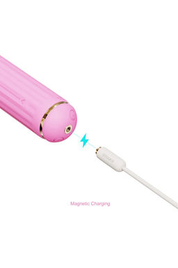 Вибратор со сменными насадками OTOUCH Magic Stick S1 Plus, силикон, розовый, 21,5 см