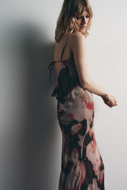 FLORAL BEADED PRINT DRESS - Zara фото 5