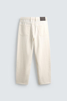 TEXTURED STRIPED JEANS - Zara фото 13