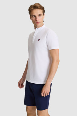 Erkek Beyaz Regular Fit Hakim Yaka Basic TiЕГrt - U.s. polo assn фото 3