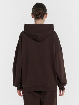 Толстовка женская коричневая шоколадное мартини 172116 - Mark formelle фото 4