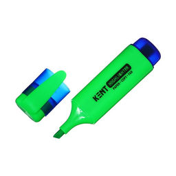 Цена за 4 шт. Маркер текстовыделитель наконечник скошенный 5 мм, зелёный