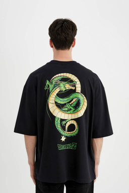 Свободная футболка с круглым вырезом и короткими рукавами Dragon Ball - Defacto фото 7