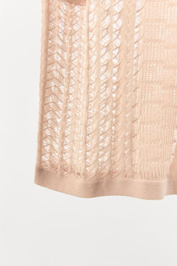FINE KNIT TOP WITH OPENWORK - Zara фото 6