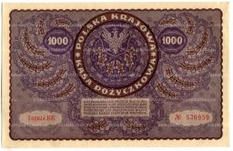 1000 марок 1919 года Польша