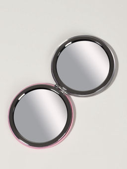 Цена за 2 шт. Зеркало складное Цветы, d=7.2 см, с увеличением х2, белое, фиолетовое - Qf фото 4