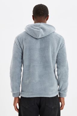 TRENDYOL MAN Fume Regular/Normal Kesim Kapusonlu S?cak Tutan Pelus Sweatshirt TMNAW20SW0090 - Trendyolmilla фото 5
