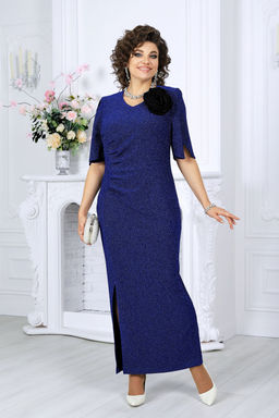 Платье Ninele 7481 васильковый  фото 2