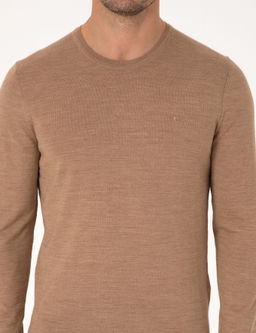 Camel Slim Fit Y_n Kar___ml_ Bisiklet Yaka Basic Triko Kazak - Cacharel фото 6