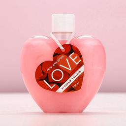 Гель для душа Love, 430 мл, аромат ягодный чизкейк, ЧИСТОЕ СЧАСТЬЕ фото 3