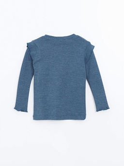 Bisiklet Yaka Nak??l? K?z ?ocuk Ti??rt - Waikiki фото 3