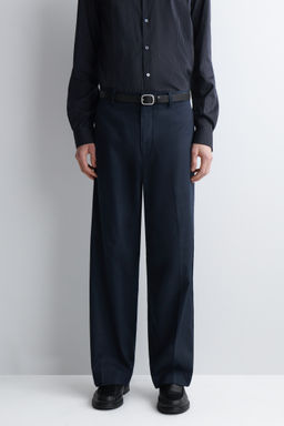 PANTAL?N ALGOD?N Y LINO RELAXED FIT STRAIGHT LEG - H&m фото 10