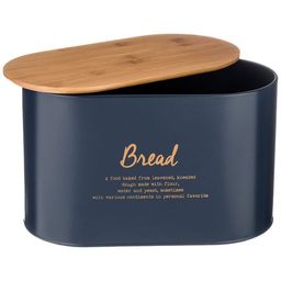 НАБОР AGNESS NAVY STYLE 2 в 1 ХЛЕБНИЦА 10 Л 34*18*20 СМ, БАНКА ДЛЯ СЫПУЧИХ 1,1 Л 11*14 СМ 3 ШТ  фото 3