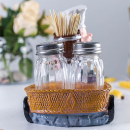 Набор для специй и зубочисток Повар 14x10x14 см / 6099 /уп 48/ - Галеонтрейд фото 3