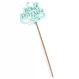 Топпер для торта деревянный «С Днём Рождения», мятный, 13×11 см
