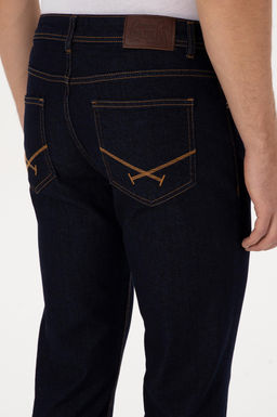 Erkek Koyu Mavi Straight Fit Jean Pantolon - U.s. polo assn фото 6