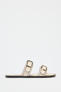 DOUBLE-STRAP BUCKLE SANDALS - Zara фото 2