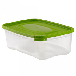 Контейнер для продуктов пластмассовый Каскад 2,2л, 26,5х16,5х8,5см, подходит для СВЧ (Россия)