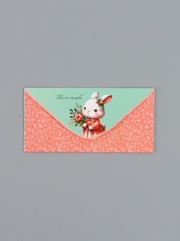 Цена за 10 шт. Конверт для денег Для Тебя, зайка, 16,5 х 8 см