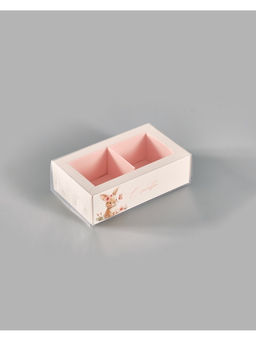 Цена за 5 шт. Коробка для 2 конфет с ячейками «С любовью», 10×6×3 см