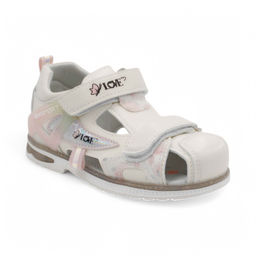 Сандалии детские В568-18 бело розовые