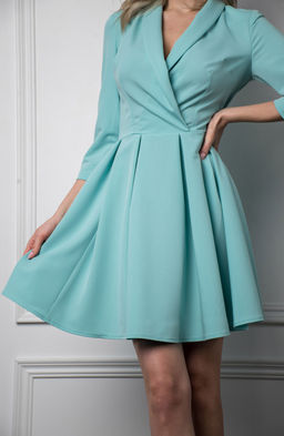 Романтичное платье аквамариновый - Donna saggia фото 4