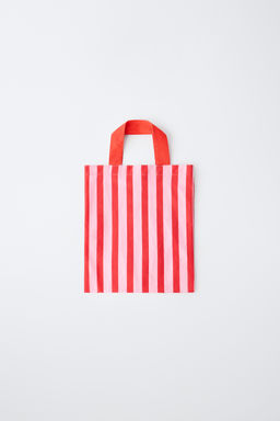 BOLSA ESTAMPADO RAYAS / Rojo