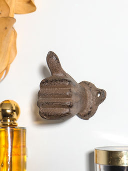 Крючок декоративный чугун "Рука - класс" 7,5х3,8х8 см