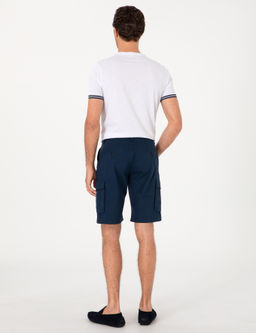 Lacivert Comfort Fit %100 Pamuk Bermuda _ort - Cacharel фото 4