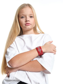 Браслет со стразами PY0422 св.коричневый - Mini maxi фото 2