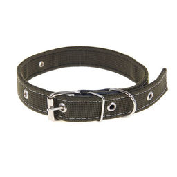 Ошейник брезентовый двухслойный, 59,5 х 2,5 см, ОШ 30-55 см, тёмно-зелёный - Пижон фото 2