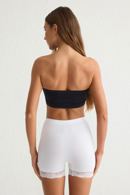 TRENDYOLMILLA Siyah-Beyaz 2li Paket Seamless/Dikissiz Dantel Detayl? Boxer Orme Kulot THMSS25KU00020  фото 5