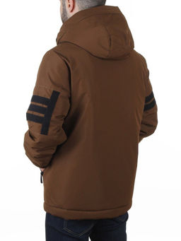 D6821 BROWN Куртка мужская зимняя (200 гр. холлофайбер)