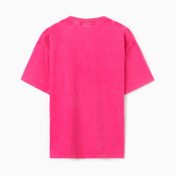 Футболка из вареного хлопка женская MIST Insanity, розовая, размер M