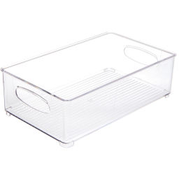 Органайзер для хранения универсальный "ФЛАТТО", прозрачный, 25.5*15*7см