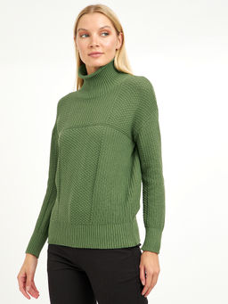 водолазка женская из хлопка с воротником стойкой - Glenfield фото 5