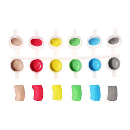 Краска акриловая, набор 6 цветов х 5 мл, Calligrata Kid, ПАСТЕЛЬНЫЕ (повышенное содержание пигмента), морозостойкие