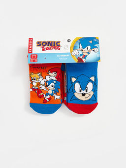 Sonic Desenli Erkek ?ocuk Patik ?orap 5li - Waikiki фото 3
