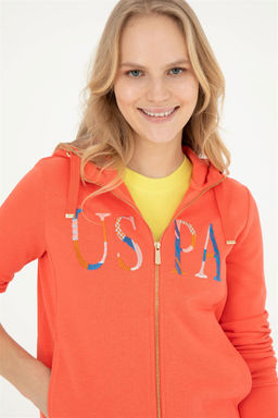 Женский базовый свитшот с цветком граната - U.s. polo assn фото 2