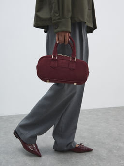 Женская сумка с ручками MAISON DAVID JADE Артикул 4792471, бордовый  фото 6