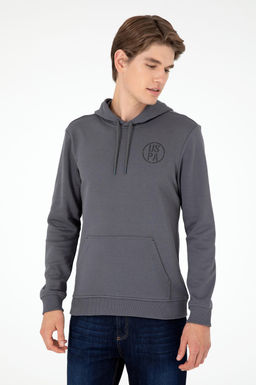 Мужской свитшот антрацитового цвета Неожиданная скидка в корзине - U.s. polo assn фото 3