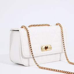 Сумка-мессенджер на клапане, цвет белый - Simaland фото 4